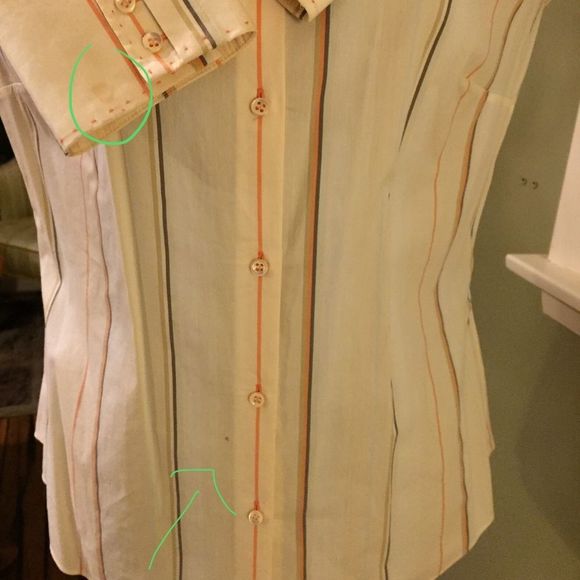 Elie Tahari button up top sz M - Picture 7 of 10